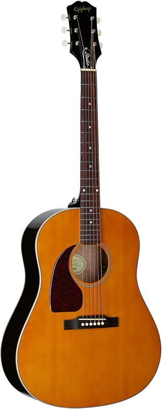 open zoom image for Epiphone J-45 Studio Acoustic-Electric Guitar, Left-Handed (with Gig Bag), Natural, Body Left Front