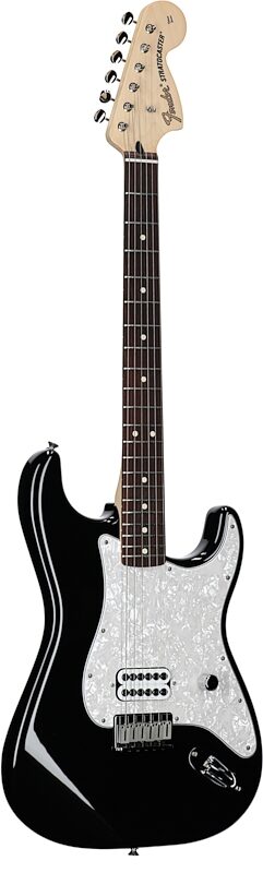 open zoom image for Fender Limited Edition Tom DeLonge Stratocaster (with Gig Bag), Black, Body Left Front