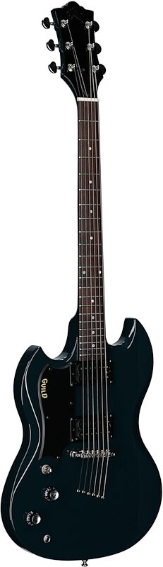 open zoom image for Guild Polara Electric Guitar, Left-Handed, Blue Steel, Body Left Front
