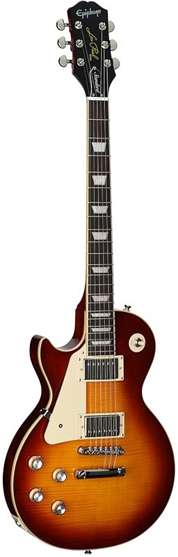 open zoom image for Epiphone Inspired by Gibson Les Paul Standard '60s Electric Guitar, Left-Handed (with Gig Bag), Iced Tea, with Figured Maple Top, Body Left Front