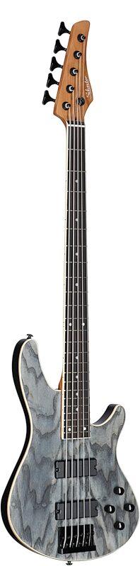 open zoom image for Schecter C-5 Standard Electric Bass, 5-String, Charcoal Satin, Body Left Front