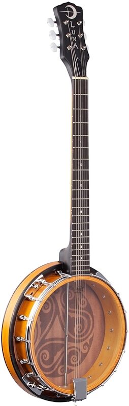 open zoom image for Luna Celtic Banjo, 6-String, New, Body Left Front