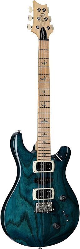 open zoom image for PRS Paul Reed Smith SE Swamp Ash Special v3 Electric Guitar (with Gig Bag), Iri Blue, Body Left Front