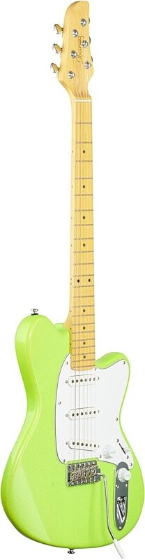 open zoom image for Ibanez Yvette Young YY10 Electric Guitar, Slime Green Sparkle, Body Left Front