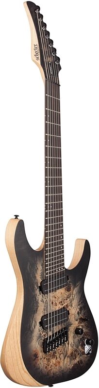 open zoom image for Schecter Reaper 7MS Electric Guitar, 7-String, Charcoal Burst, Body Left Front