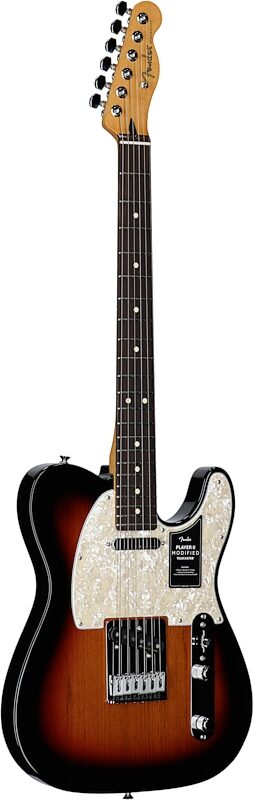open zoom image for Fender Player II Modified Telecaster Electric Guitar, Rosewood Fingerboard (with Gig Bag), 3-Color Sunburst, Body Left Front