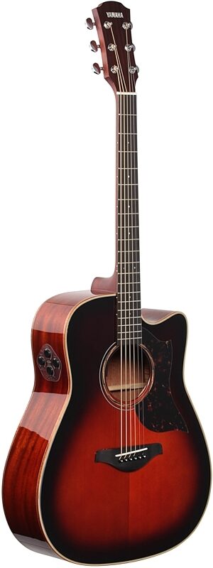 open zoom image for Yamaha A3M Acoustic-Electric Guitar, with Gig Bag, Tobacco Brown Sunburst, Body Left Front
