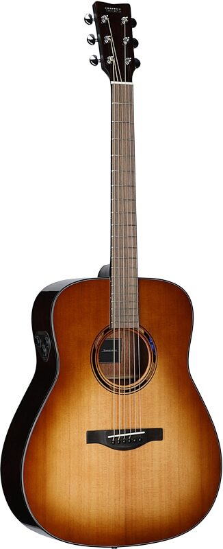 open zoom image for Yamaha TAG1E Transacoustic Dreadnought Acoustic-Electric Guitar (with Gig Bag), Sand Burst, Body Left Front