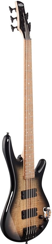open zoom image for Ibanez GSR205SM Electric Bass, 5-String, Natural Gray Burst, Body Left Front