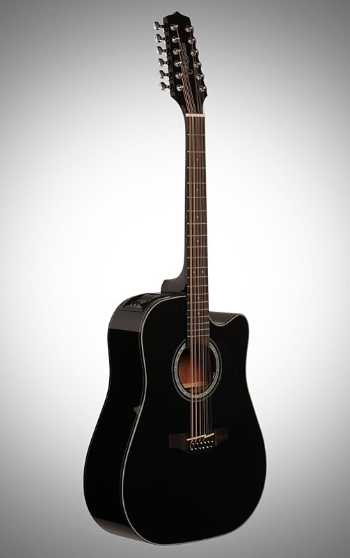 open zoom image for Takamine GD30CE Cutaway Acoustic-Electric Guitar, 12-String, Black, Body Left Front