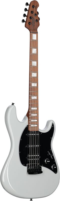 open zoom image for Sterling by Music Man Cutlass CT50 Plus Electric Guitar, Chalk Gray, Roasted Maple Fretboard, Open Box (Good), Body Left Front