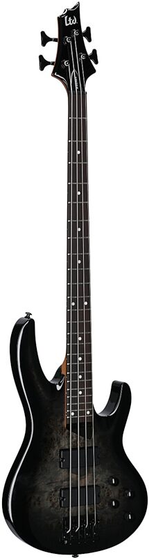 open zoom image for ESP LTD B-204DX Electric Bass, Black Burst, Body Left Front