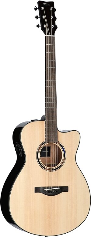 open zoom image for Yamaha TAS1 C Transacoustic Concert Acoustic-Electric Guitar (with Gig Bag), Natural, Body Left Front