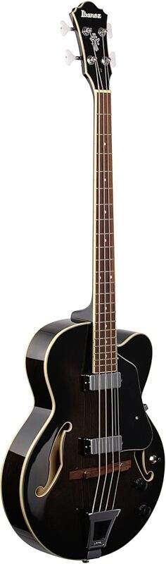 open zoom image for Ibanez AFB200 Artcore Hollowbody Electric Bass, Transparent Black Sunburst, Body Left Front