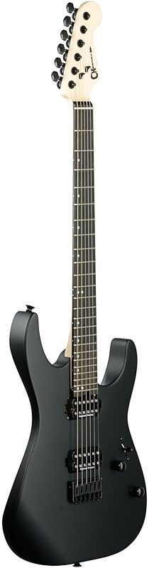 open zoom image for Charvel Pro-Mod DK24 HH HT Electric Guitar, with Ebony Fingerboard, Satin Black, Body Left Front