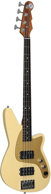 open zoom image for Reverend Mercalli 4 Electric Bass, Powder Yellow, Rosewood Fretboard, Body Left Front