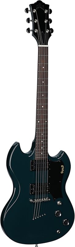 open zoom image for Guild Polara Electric Guitar, Blue Steel, Body Left Front