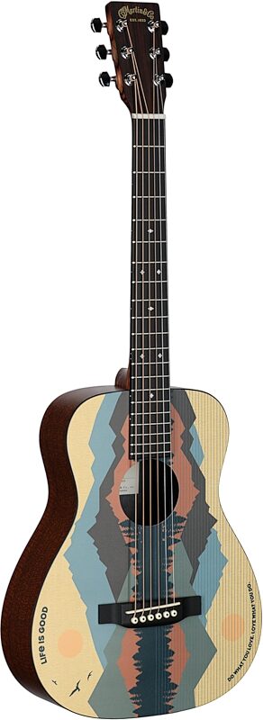 open zoom image for Martin x Life is Good LX1 Travel Acoustic Guitar, New, Body Left Front