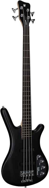 open zoom image for Warwick RockBass Corvette Basic 4 Active Electric Bass (with Gig Bag), Black, Body Left Front
