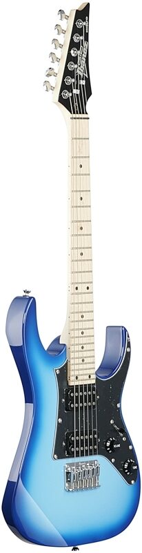 open zoom image for Ibanez GRGM21M Mikro Electric Guitar, Blue Burst, Body Left Front