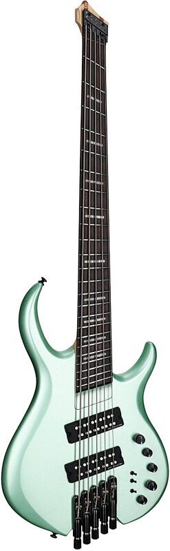 open zoom image for Sire Marcus Miller M6 Headless Electric Bass, 5-String, Surf Green, Body Left Front