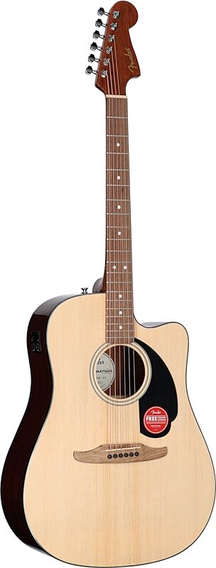open zoom image for Fender California Standard Redondo CE Dreadnought Acoustic-Electric Guitar, Natural, Body Left Front
