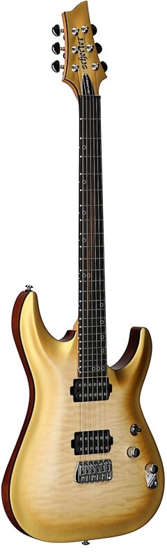open zoom image for Schecter Omen Extreme-II Electric Guitar, Gold Rush, Chrome Hardware, Body Left Front