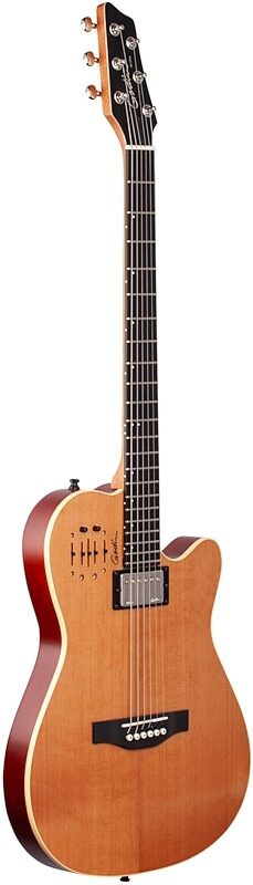 open zoom image for Godin A6 Ultra Acoustic-Electric Guitar (with Gig Bag), Natural, Body Left Front