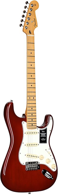 open zoom image for Fender Player II Stratocaster Chambered Mahogany Electric Guitar, Mocha Burst, Body Left Front