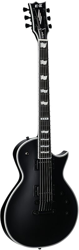 open zoom image for ESP E-II Eclipse Electric Guitar (with Case), Black Satin, Body Left Front