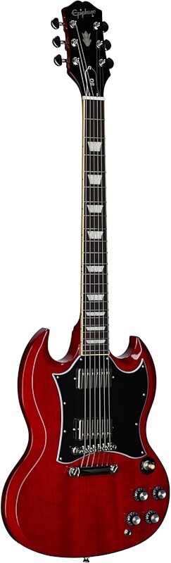 open zoom image for Epiphone Inspired by Gibson SG Standard Electric Guitar (with Gig Bag), Cherry, Rosewood Fretboard, Body Left Front