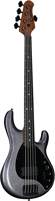 open zoom image for Ernie Ball Music Man DarkRay 5 Electric Bass Guitar (with Softshell Case), Starry Night, Ebony Fretboard, Body Left Front