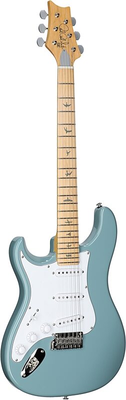 open zoom image for PRS Paul Reed Smith SE Silver Sky Electric Guitar, Left-Handed, Maple Fretboard (with Gig Bag), Stone Blue, Body Left Front