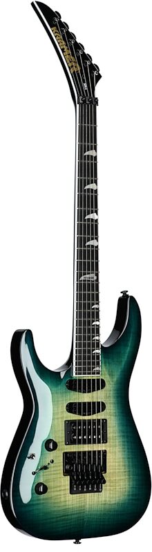 open zoom image for Kramer SM-1 Figured Left-Handed Electric Guitar, Caribbean Blue Perimeter, Body Left Front