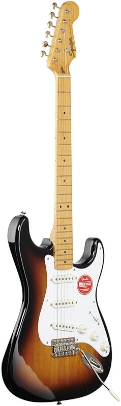 open zoom image for Squier Classic Vibe '50s Stratocaster Electric Guitar, with Maple Fingerboard, 2-Color Sunburst, Body Left Front