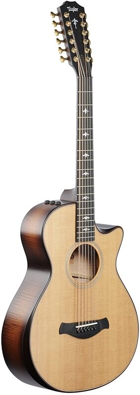 open zoom image for Taylor Builder's Edition 652ce Grand Cutaway Acoustic-Electric Guitar, 12-String (with Case), Natural, Body Left Front