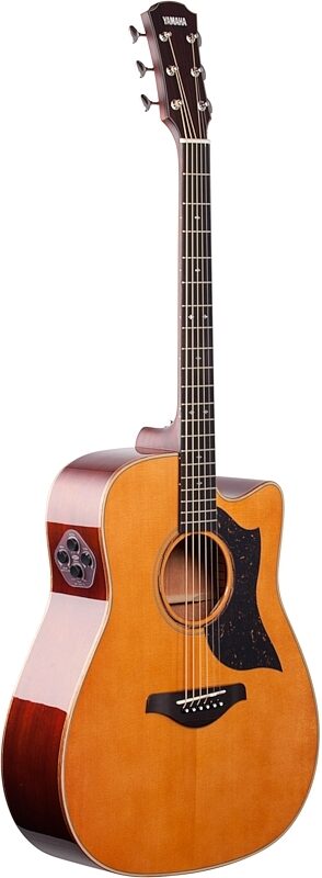 open zoom image for Yamaha A5M Dreadnought Acoustic-Electric Guitar (with Case), Vintage Natural, Body Left Front