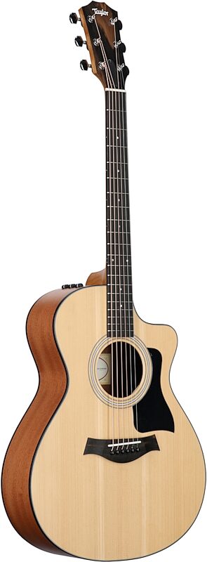 open zoom image for Taylor 112ce Grand Concert Acoustic-Electric Guitar (with Gig Bag), Natural, Structured Gig Bag, Body Left Front