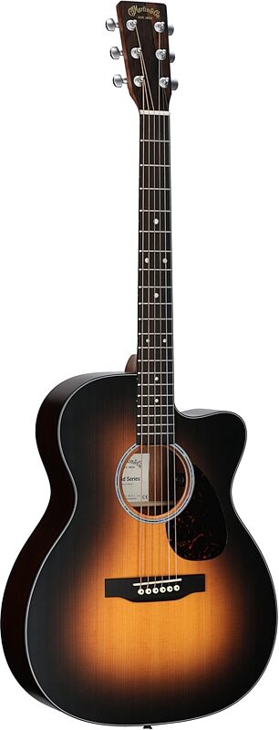open zoom image for Martin OMC-10E Modern Acoustic-Electric Guitar (with Soft Case), Burst, Body Left Front