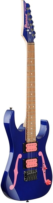 open zoom image for Ibanez PGMM11 Paul Gilbert Mikro Electric Guitar, Jewel Blue, Open Box (Very Good), Body Left Front