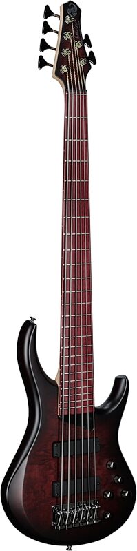 open zoom image for MTD Kingston Andrew Gouche AG-6 Electric Bass, 6-String, Smoky Purple, Open Box (Very Good), Body Left Front