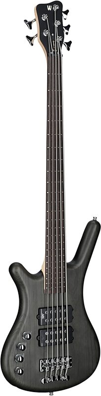 open zoom image for Warwick RockBass Corvette Basic 5 Left-Handed Bass Guitar, 5-String, Black, Body Left Front