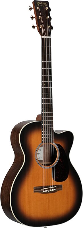 open zoom image for Martin 000C Jr E Walnut Acoustic-Electric Guitar (with Gig Bag), Vintage Burst, Body Left Front