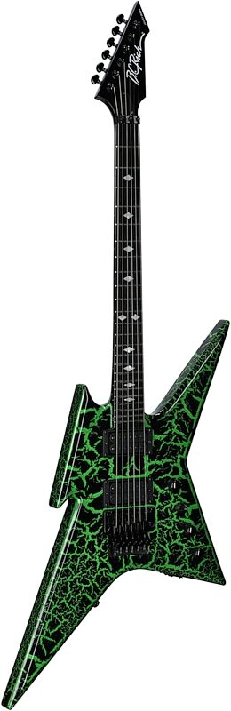 open zoom image for B.C. Rich Ironbird MK1 Legacy FR Electric Guitar, Green Crackle, Body Left Front