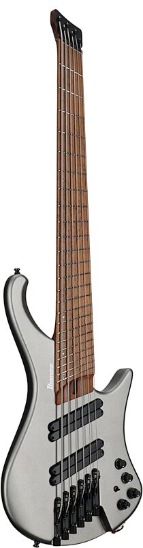 open zoom image for Ibanez EHB1006MS Ergo Electric Bass, 6-String (with Gig Bag), Metallic Gray Matte, Body Left Front