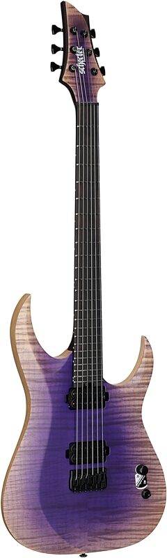 open zoom image for Schecter John Browne Tao-6 Electric Guitar, Ozone Burst, Body Left Front