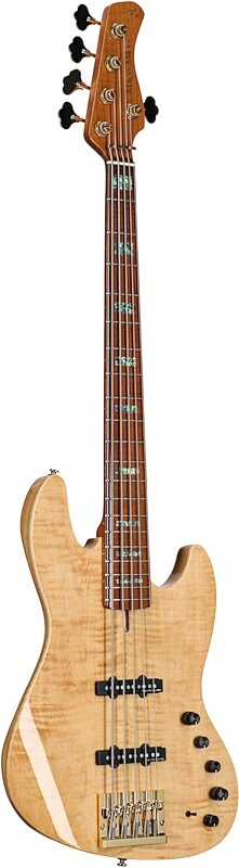 open zoom image for Sire Marcus Miller V10 DX Electric Bass, 5-String (with Case), Natural, Body Left Front