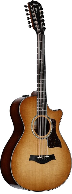 open zoom image for Taylor 552ce 12-Fret Urban Ironbark Grand Concert Acoustic-Electric Guitar (with Case), Shaded Edge Burst, Body Left Front