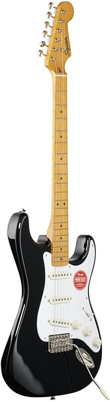 open zoom image for Squier Classic Vibe '50s Stratocaster Electric Guitar, with Maple Fingerboard, Black, Body Left Front