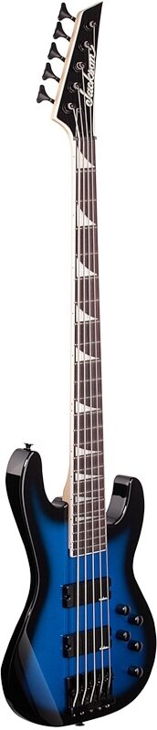 open zoom image for Jackson JS3V Concert Electric Bass, 5-String, Amaranth Fingerboard, Metallic Blue, Body Left Front